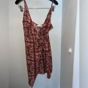 Lush Paisley Wrap Dress